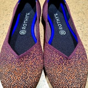 Rothy's Eggplant Metallic Flats 9.5